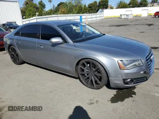 2012 Audi A8 z VIN WAURVAFD7CN023286, wystawiony jako Copart lot #56594745 z przebiegiem 199 443 mil mil oraz Czysty tytuł • Clean title. Historia ofert i sprzedaży dostępna na DreamBid. Obrazek 4.