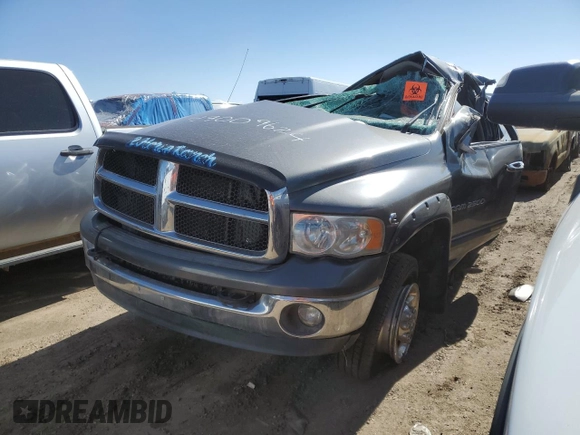 2003 Dodge Ram 2500 ST with VIN 3D7KU28C23G843467, listed as a Copart auction lot 49009624 with 226,861 mi miles and Salvage Title. Bid and sale history available at carsss.com. Image 1.