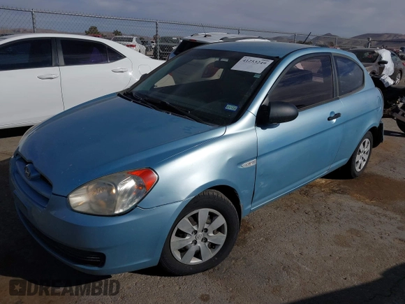 2007 Hyundai Accent GS with VIN KMHCM36C87U025960, listed as a IAAI auction lot 41253249 with 198,074 mi miles. Bid and sale history available at carsss.com. Image 2.