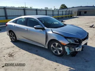 2021 Honda Civic Sedan LX with VIN 2HGFC2F66MH515192, listed as a Copart auction lot 50632225 with 46,235 mi miles and Non Repairable. Bid and sale history available at carsss.com. Image 4.