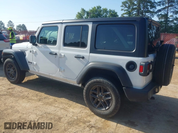 2024 Jeep Wrangler Sport S with VIN 1C4PJXDN2RW276247, listed as a IAAI auction lot 42323514 with 19,162 mi miles and . Bid and sale history available at DreamBid. Image 3.