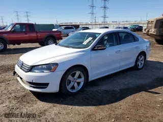 2012 Volkswagen Passat SE with VIN 1VWBH7A35CC047463, listed as a Copart auction lot 47857325 with 126,907 mi miles and Salvage Title. Bid and sale history available at carsss.com. Image 1.