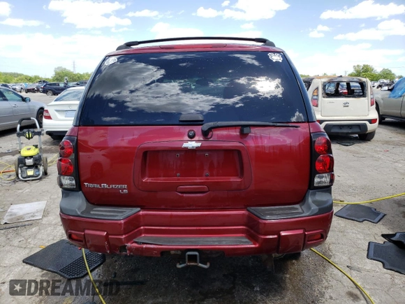 2007 Chevrolet TrailBlazer LT with VIN 1GNDS13S572273925, listed as a Copart auction lot 57572244 with 204,331 mi miles and Salvage Title. Bid and sale history available at DreamBid. Image 6.