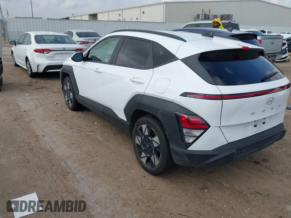 2024 Hyundai Kona SEL with VIN KM8HB3AB7RU181713, listed as a IAAI auction lot 42095983 with 21,569 mi miles. Bid and sale history available at carsss.com. Image 3.