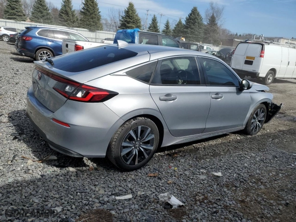 2023 Honda Civic Hatchback EX-L with VIN 19XFL1H77PE002578, listed as a Copart auction lot 49794615 with 0 mi miles and Salvage Title. Bid and sale history available at carsss.com. Image 3.