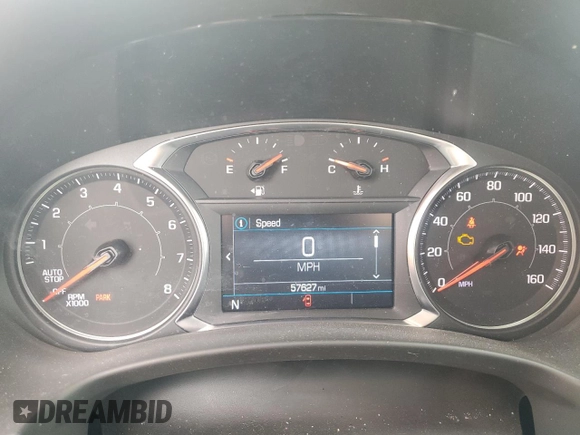 2023 GMC Terrain SLE with VIN 3GKALTEG9PL197285, listed as a Copart auction lot 50163245 with 57,627 mi miles and Salvage title. Bid and sale history available at DreamBid. Image 9.