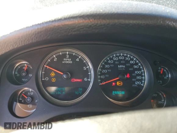 2010 Chevrolet Avalanche LTZ with VIN 3GNVKGE04AG277286, listed as a Copart auction lot 79065174 with 107,186 mi miles and Salvage Title. Bid and sale history available at DreamBid. Image 9.
