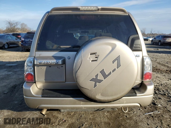 2005 Suzuki XL7 LX with VIN JS3TX92VX54106429, listed as a Copart auction lot 45627815 with 126,344 mi miles and Salvage title. Bid and sale history available at DreamBid. Image 6.