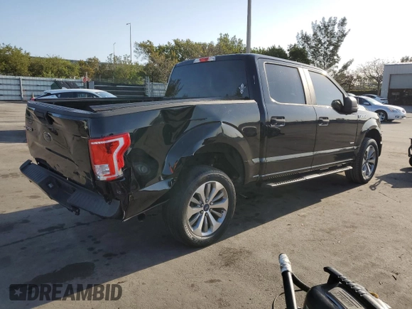 2017 Ford F-150 XL with VIN 1FTEW1CP1HFA20544, listed as a Copart auction lot 51951835 with 115,579 mi miles and Non repairable. Bid and sale history available at DreamBid. Image 3.