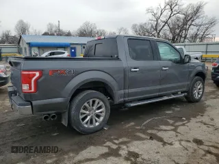 2017 Ford F-150 XL with VIN 1FTEW1EF4HFA35348, listed as a Copart auction lot 45012045 with 181,456 mi miles and Salvage Title. Bid and sale history available at carsss.com. Image 3.