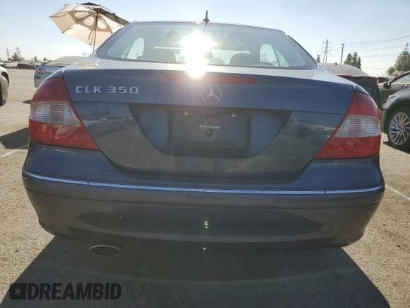 2007 Mercedes-Benz CLK 350 with VIN WDBTJ56H77F232444, listed as a Copart auction lot 77906264 with 123,537 mi miles and Clean title. Bid and sale history available at DreamBid. Image 6.
