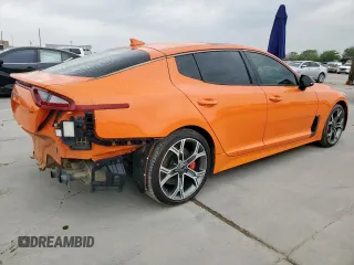 2019 Kia Stinger GT with VIN KNAE35LC9K6070562, listed as a Copart auction lot 51612275 with 75,785 mi miles and Salvage Title. Bid and sale history available at DreamBid. Image 4.