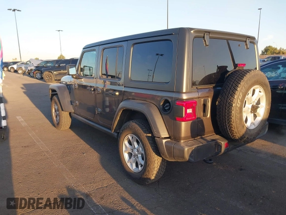 2021 Jeep Wrangler Unlimited Sport S z VIN 1C4HJXDG7MW583315, wystawiony jako IAAI lot #41827899 z przebiegiem 25 264 mil mil oraz . Historia ofert i sprzedaży dostępna na DreamBid. Obrazek 3.