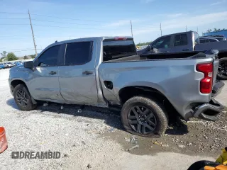 2024 Chevrolet Silverado 1500 Custom with VIN 1GCPABEK9RZ104464, listed as a Copart auction lot 51082665 with 23,287 mi miles and Non Repairable. Bid and sale history available at DreamBid. Image 2.
