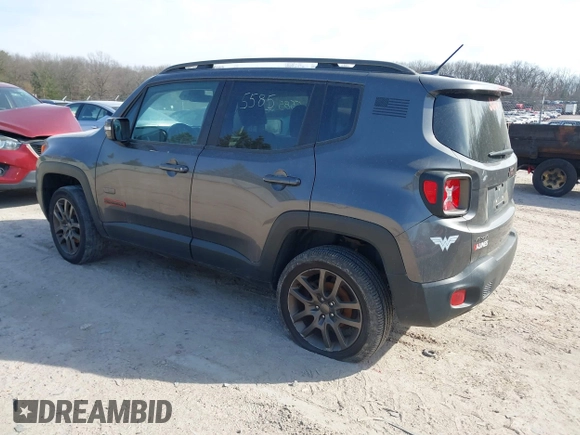2016 Jeep Renegade Latitude with VIN ZACCJBBT8GPE15701, listed as a IAAI auction lot 41785585 with Not Provided miles. Bid and sale history available at carsss.com. Image 3.