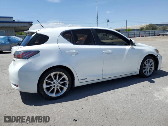 2013 Lexus CT 200h with VIN JTHKD5BH5D2147694, listed as a Copart auction lot 54214975 with 101,550 mi miles and Salvage title. Bid and sale history available at DreamBid. Image 3.