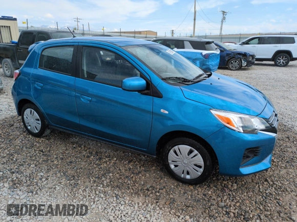 2024 Mitsubishi Mirage ES z VIN ML32AUHJ6RH026405, wystawiony jako Copart lot #59637455 z przebiegiem 8 720 mil mil oraz Szkoda całkowita • Salvage title. Historia ofert i sprzedaży dostępna na DreamBid. Obrazek 4.