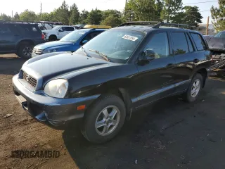 2002 Hyundai Santa Fe GLS with VIN KM8SC73D62U175237, listed as a Copart auction lot 63607054 with 129,087 mi miles and Salvage Title. Bid and sale history available at carsss.com. Image 1.