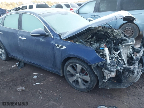 2018 Kia Optima SX with VIN 5XXGW4L21JG208258, listed as a IAAI auction lot 41307781 with 1 mi miles. Bid and sale history available at carsss.com. Image 1.
