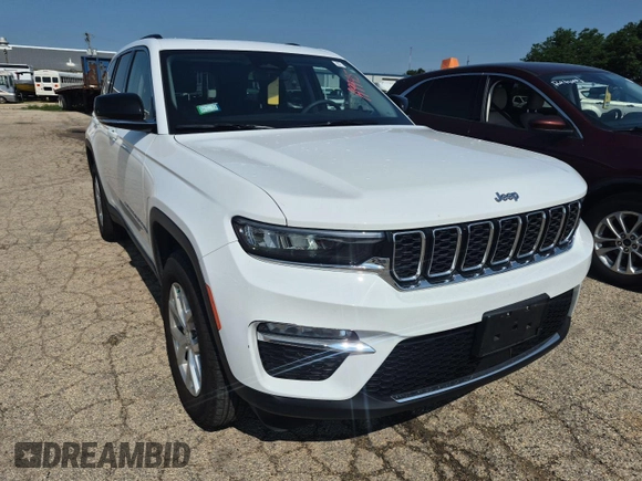 2023 Jeep Grand Cherokee Limited with VIN 1C4RJHBG5PC513217, listed as a IAAI auction lot 42623760 with 6,436 mi miles and . Bid and sale history available at DreamBid. Image 1.