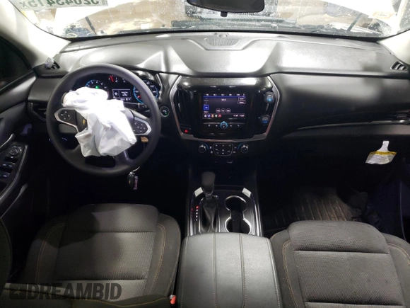2021 Chevrolet Traverse LS with VIN 1GNERFKW5MJ208172, listed as a Copart auction lot 52043415 with 75,614 mi miles and Salvage title. Bid and sale history available at DreamBid. Image 8.