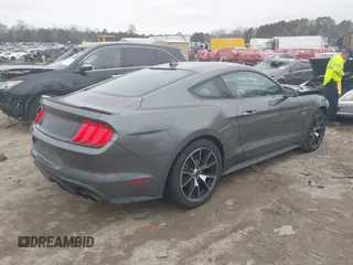 2021 Ford Mustang EcoBoost with VIN 1FA6P8TD8M5101305, listed as a IAAI auction lot 41475581 with 32,762 mi miles. Bid and sale history available at carsss.com. Image 4.