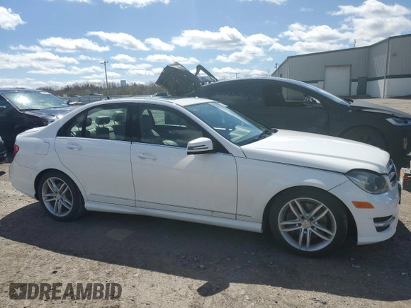 2014 Mercedes-Benz C with VIN WDDGF8AB4EA939462, listed as a Copart auction lot 54179705 with 119,310 mi miles and Salvage Title. Bid and sale history available at carsss.com. Image 4.