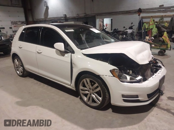 2017 Volkswagen Golf S with VIN 3VW217AU1HM040979, listed as a IAAI auction lot 41137497 with 37,400 mi miles and . Bid and sale history available at DreamBid. Image 1.