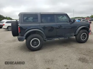 2023 Ford Bronco with VIN 1FMDE5DH0PLB09207, listed as a Copart auction lot 51827984 with 19,766 mi miles and Salvage Title. Bid and sale history available at carsss.com. Image 3.