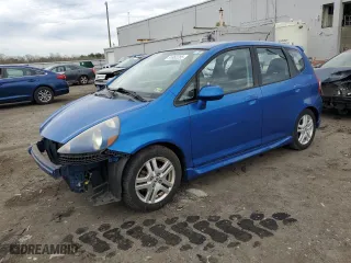 2008 Honda Fit Sport with VIN JHMGD38668S003495, listed as a Copart auction lot 51862285 with 60,592 mi miles and Salvage Title. Bid and sale history available at carsss.com. Image 1.