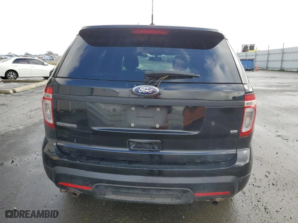 2015 Ford Utility Police Interceptor with VIN 1FM5K8AR2FGA94020, listed as a Copart auction lot 86213194 with 0 mi miles and Salvage Title. Bid and sale history available at carsss.com. Image 6.