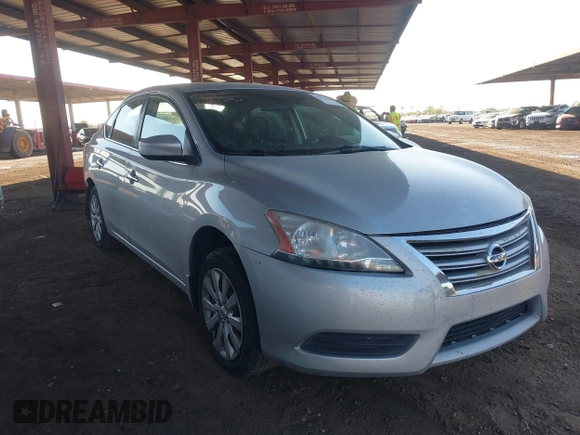 2014 Nissan Sentra SV with VIN 1N4AB7APXEN855243, listed as a IAAI auction lot 42554028 with 161,671 mi miles and . Bid and sale history available at DreamBid. Image 1.