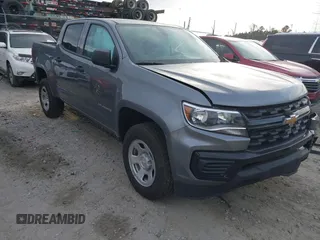 2022 Chevrolet Colorado 2WD Work Truck with VIN 1GCGSBEN4N1319525, listed as a IAAI auction lot 41070216 with 22,337 mi miles. Bid and sale history available at carsss.com. Image 1.