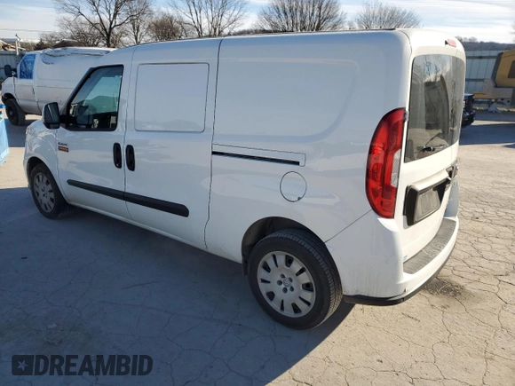 2019 Ram ProMaster City Cargo Tradesman SLT with VIN ZFBHRFBB7K6M23591, listed as a Copart auction lot 42138905 with 186,133 mi miles and Salvage title. Bid and sale history available at DreamBid. Image 2.