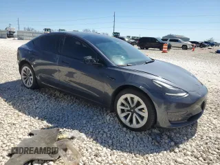 2022 Tesla Model 3 with VIN 5YJ3E1EA2NF188955, listed as a Copart auction lot 47263395 with 119,418 mi miles and Salvage Title. Bid and sale history available at DreamBid. Image 4.