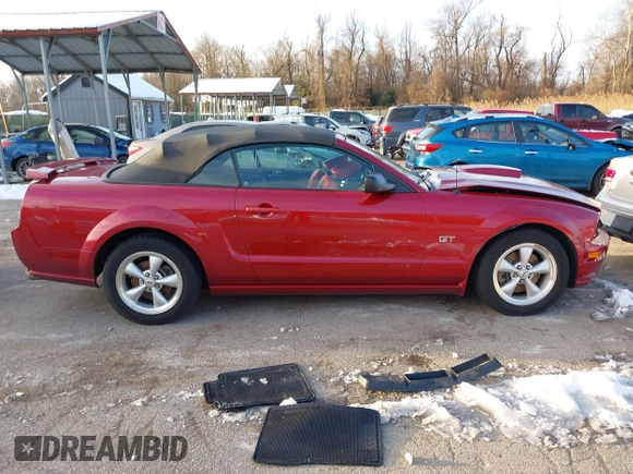 2007 Ford Mustang GT Deluxe with VIN 1ZVFT85H575257339, listed as a IAAI auction lot 41250343 with 134,120 mi miles and . Bid and sale history available at DreamBid. Image 13.