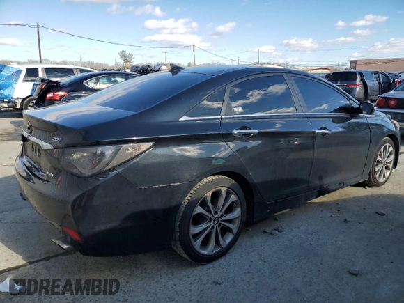 2014 Hyundai Sonata Limited with VIN 5NPEC4AB4EH901323, listed as a Copart auction lot 45665425 with 119,375 mi miles and Salvage Title. Bid and sale history available at DreamBid. Image 3.