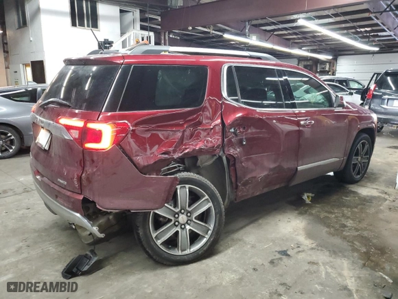 2017 GMC Acadia Denali with VIN 1GKKNXLS9HZ265835, listed as a Copart auction lot 41785125 with 90,981 mi miles and Salvage Title. Bid and sale history available at carsss.com. Image 3.