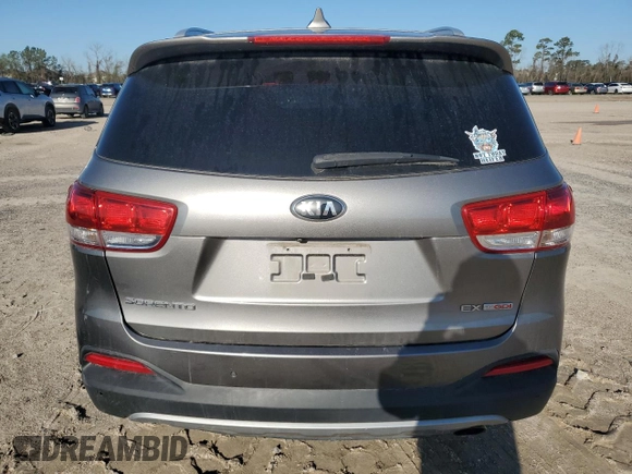 2017 Kia Sorento EX with VIN 5XYPH4A16HG207150, listed as a Copart auction lot 48208525 with 55,471 mi miles and Salvage title. Bid and sale history available at DreamBid. Image 6.