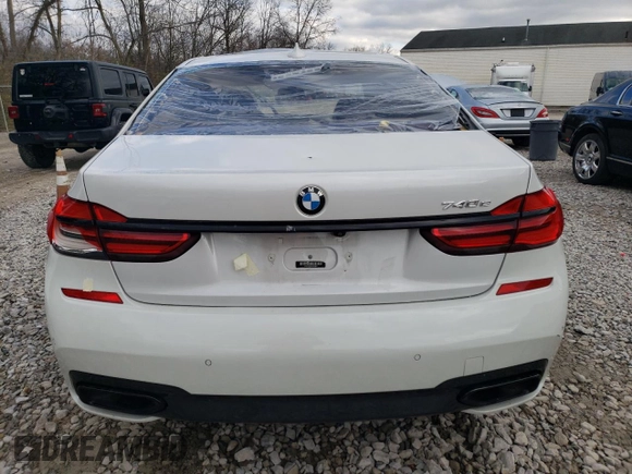 2017 BMW 7 Series 740e xDrive iPerformance with VIN WBA7J2C36HG497830, listed as a Copart auction lot 79948304 with 43,029 mi miles and Salvage Title. Bid and sale history available at carsss.com. Image 6.