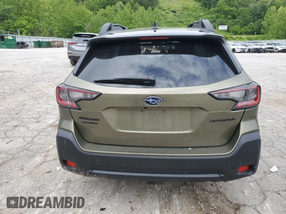 2023 Subaru Outback Onyx with VIN 4S4BTALCXP3186730, listed as a Copart auction lot 58182195 with Not provided miles and Salvage title. Bid and sale history available at DreamBid. Image 6.
