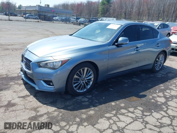 2019 Infiniti Q50 Luxe with VIN JN1EV7AR6KM550475, listed as a IAAI auction lot 42059071 with 79,534 mi miles and . Bid and sale history available at DreamBid. Image 17.
