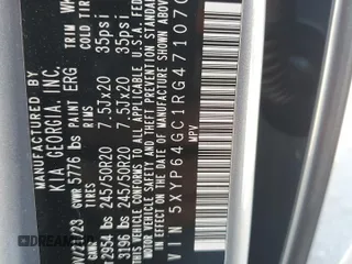 2024 Kia Telluride S with VIN 5XYP64GC1RG471070, listed as a Copart auction lot 46787945 with 16,781 mi miles and Salvage Title. Bid and sale history available at carsss.com. Image 15.