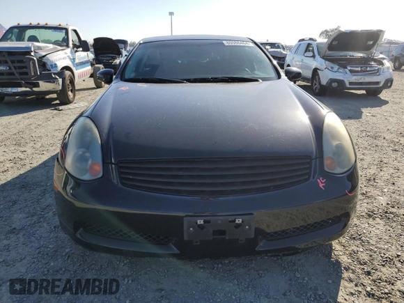 2005 Infiniti G35 Coupe with VIN JNKCV54E55M422507, listed as a Copart auction lot 80086464 with 164,001 mi miles and Salvage Title. Bid and sale history available at carsss.com. Image 5.