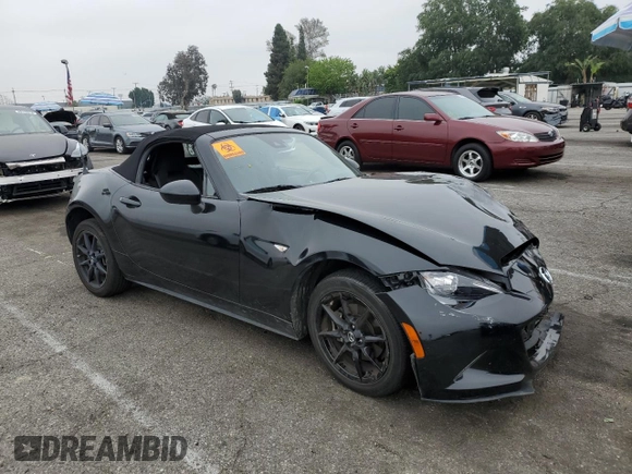 2021 Mazda MX-5 Miata Sport with VIN JM1NDAB70M0455950, listed as a Copart auction lot 54979915 with Not provided miles and Salvage title. Bid and sale history available at DreamBid. Image 4.