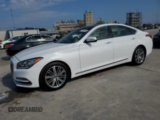 2018 Genesis G80 3.8L with VIN KMHGN4JE0JU216079, listed as a Copart auction lot 72287184 with 37,576 mi miles and Salvage Title. Bid and sale history available at carsss.com. Image 1.