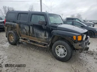 2006 Hummer H3 with VIN 5GTDN136X68205918, listed as a Copart auction lot 46223465 with 0 mi miles and Clean Title. Bid and sale history available at carsss.com. Image 4.
