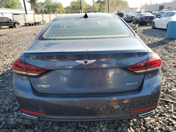 2016 Hyundai Genesis 3.8L with VIN KMHGN4JE6GU107599, listed as a Copart auction lot 54254055 with 110,605 mi miles and Clean Title. Bid and sale history available at carsss.com. Image 6.