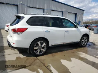 2013 Nissan Pathfinder SV with VIN 5N1AR2MM7DC633680, listed as a Copart auction lot 49915615 with 181,596 mi miles and Salvage Title. Bid and sale history available at carsss.com. Image 3.