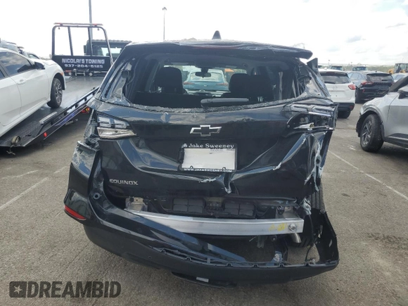 2024 Chevrolet Equinox LS with VIN 3GNAXHEGXRL366401, listed as a Copart auction lot 54582885 with 3,779 mi miles and Clean Title. Bid and sale history available at DreamBid. Image 6.